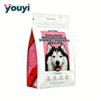 YOUYI En gros Sachet pour aliments pour chiens à huit soudures latérales, en feuille de qualité alimentaire 4 couches, pour l'emballage d'aliments pour animaux de compagnie de grande race
