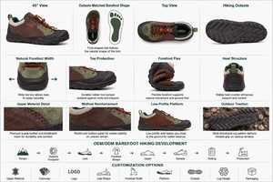 <span class=keywords><strong>Scarpe</strong></span> <span class=keywords><strong>da</strong></span> <span class=keywords><strong>Trekking</strong></span> Barefoot <span class=keywords><strong>con</strong></span> Zero Drop, Punta Anatomica, Suola in Gomma Resistente per Sentieri in Ghiaia, Uomo e Donna - Product Image 2