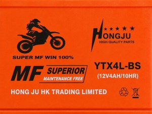 Nouvelle <span class=keywords><strong>batterie</strong></span> gel standard YTX4L-<span class=keywords><strong>BS</strong></span> pour moto, compatible avec les modèles généraux - Product Image 4
