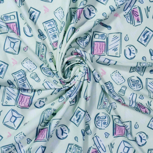 Tessuto Estivo per Costumi da Bagno con Stampa di Palme, in Poliestere Spandex, Impermeabile, Traspirante e Anti-UV - Product Image 3