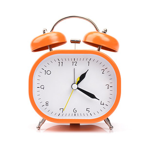 นาฬิกาปลุกทรงวงรีสีแดงแบบเงียบไม่มีเสียงติ๊ก นาฬิกาตั้งโต๊ะแบบกลไกสำหรับห้องนอน นักเรียนใช้สำหรับกลับไปโรงเรียน - Product Image 2