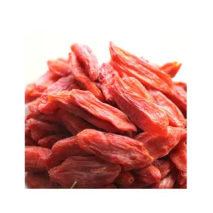 Dried goji berries in Ningxia, China, available in certain seasons