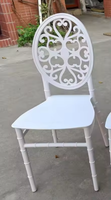 Chaise de mariage empilable, chaise en plastique durable, chaise moderne pour hôtel et événements