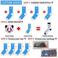 Chaussettes imprimées numériquement en 3D, OEM, couleur et logo personnalisés, chaussettes vierges imprimées par sublimation, chaussettes de sport unisexes pour hommes
