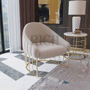 Poltrona in velluto con gambe in oro, - Product Image 3