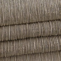 Polyester 70% fil métallique 30% tissus de maille en relief tissus de maille de soie brillante or et argent fil lumineux coloré
