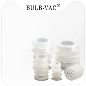 Ventosa de vacío de silicona multicapa Bulb-Vac para manipulación de bolsas de embalaje y cartones - Product Image 1