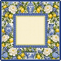 Tapis de Mahjong de Noël Chinoiserie, Grandmillennial Holiday Blue White Ginger Jar Manor Garden, Tapis de jeu de Mahjong