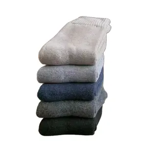 Winter wool hosiery plus cashmere thicken heat and moisture absorption breathable tube socks floor socks