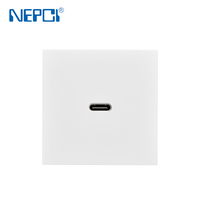 Módulo de Cargador Rápido USB Tipo-C PD de 65W, 45x45mm, Panel Adaptador de Corriente Integrado para Hogar y Oficina