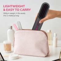 Brosse lissante sans fil rechargeable pour femmes, portable, ionique, anti-frisottis