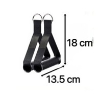 Ensemble de 7 accessoires pour câble de musculation en acier creux : Corde triceps en V, Poignée en D, Sangle de cheville, Barre rotative – Accessoires pour appareils de musculation