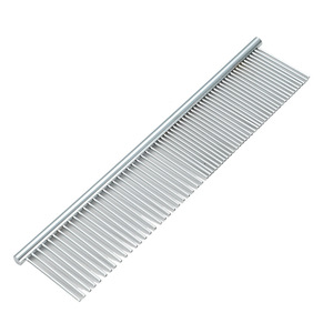 Dog comb, long-haired dog grooming comb, stainless steel comb, for cleaning and grooming dogs, <b>pet</b> supplies. - Product Image 2