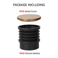 1 ensemble d'accessoires pour moulin à café : outil de soufflage et outil de nettoyage, compatibles avec les accessoires de moulin à café Barsetto