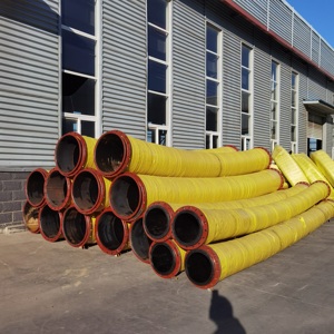 <span class=keywords><strong>Tuyau</strong></span> spiralé en acier de grand diamètre avec raccord à bride pour <span class=keywords><strong>aspiration</strong></span> et refoulement de sable, boue, huile et eau multi-usages - Product Image 1