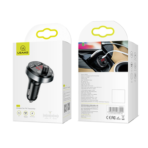 USAMS nueva tecnología CC062 C11 inalámbrico transmisor de FM del coche del <span class=keywords><strong>cargador</strong></span> del coche para teléfonos móviles tablet - Product Image 5