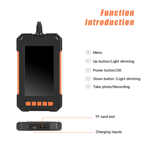 Handheld P40 2 Meters Soft <strong>Wire</strong> Industrial Endoscope <strong>Camera</strong> 1080 4.3inch LCD Screen Portable 8led Endoscope - Product Image 4