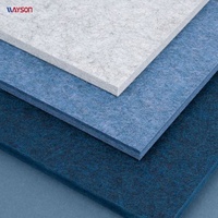 Panneaux acoustiques en feutre de fibres de polyester PET haute densité, insonorisants et ignifuges, vente en gros, stock direct usine