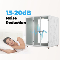Cabines acoustiques insonorisées modulaires en alliage d'aluminium, cabine de travail privée, cabine de réunion multi-personnes pour l'école, la maison ou le bureau