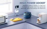 Chargeur rapide USB 2025, prise de courant et veilleuse intégrées, best-seller usine