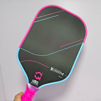 Raket Pickleball Ringan 16mm Inti Busa Karbon Tinggi Aerodinamis Hasil Hot Press untuk Hiburan Anak-anak dan Dewasa