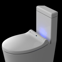 Vente chaude jolis sièges de toilette amortisseur à fermeture douce siège ovale de salle de bain rond
