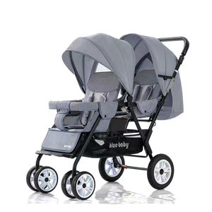 Vente en gros <span class=keywords><strong>Poussette</strong></span> <span class=keywords><strong>double</strong></span> européenne pliable 3 en 1 pour bébés avec deux lits pour enfants de 0 à 3 ans - Product Image 6
