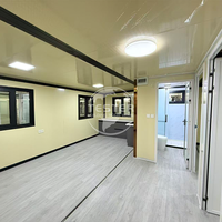Maison conteneur préfabriquée de luxe extensible et portable de 10 à 20 pieds, 2 chambres, hôtel/appartement mobile sur mesure, design moderne personnalisé