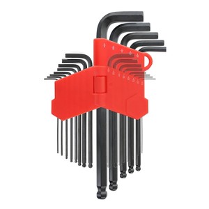 Set di <span class=keywords><strong>chiavi</strong></span> a brugola multifunzione di grado industriale con braccio lungo e corto, utensili in acciaio, misurazioni metriche e punte <span class=keywords><strong>Torx</strong></span> - Product Image 2
