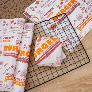 Customized Logo Printing Eco-Friendly Food Grade Oil Resistant Recyclable Biodegradable 100% Virgin Pulp Sandwich <b>Paper</b> Roll for - Product Image 6