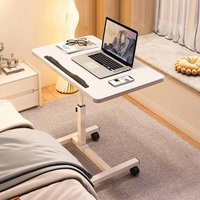 Table basse de canapé/lit mobile réglable en hauteur, style moderne en métal, avec roulettes, pour salon et chambre à coucher