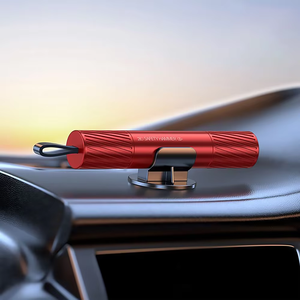 Marteau de sécurité 2 en 1 pour <span class=keywords><strong>voiture</strong></span>, brise-vitre d'urgence, coupe <span class=keywords><strong>la</strong></span> ceinture de sécurité, outil de sauvetage en acier aluminium de haute dureté - Product Image 1