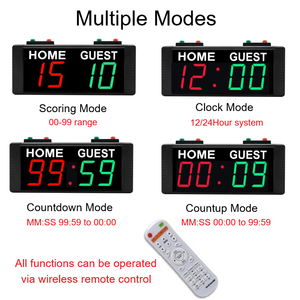 Tableau de score électronique portable GANXIN LED, <span class=keywords><strong>mini</strong></span>-compteur de scores numérique pour jeux de société, dispositif d'affichage des scores de Cornhole - Product Image 3