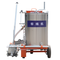 Machine de marquage routier thermoplastique automatique à largeur réglable, poussée manuelle, pour marquage routier par fusion à chaud