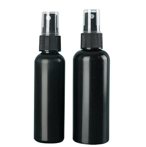 Rts 2 Oz 60Ml 100Ml Hình Trụ Vòng Vai Pet Nhựa Màu Đen Phun Chai Với Màu Đen Tốt Đầu Phun - Product Image 3