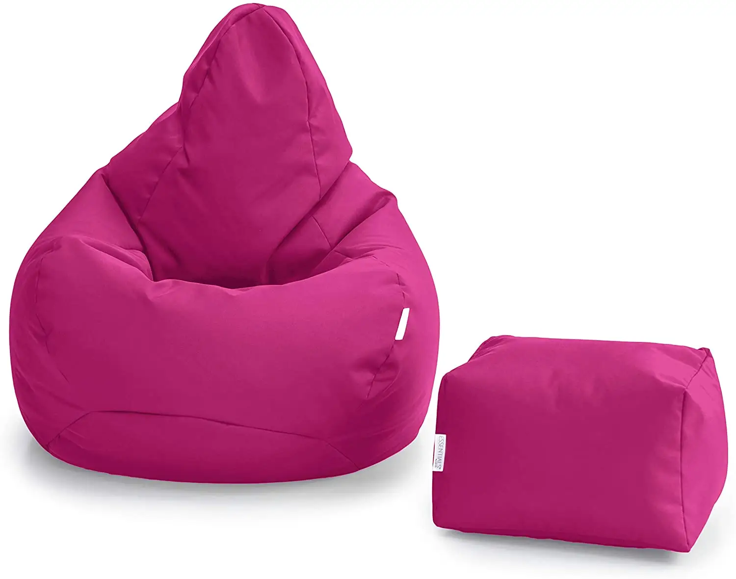 Factory sales living room sofa chair for kids and adult seating bean bag with footstool