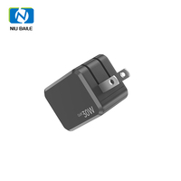 Cargador Rápido NIUBAILE 30W PD3.1/PD3.0 FCP Tipo-C, Plegable, Ecológico, ABS Ignífugo, Protección OVP, Universal 5G