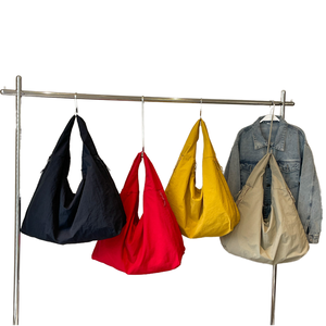 Công Suất Lớn <span class=keywords><strong>Hobo</strong></span> Tote Vai Túi Với Xử Lý Có Thể Gập Lại Dây Kéo Đóng Cửa Phong Cách Lười Biếng Polyester Lót Cho Công Nhân - Product Image 1