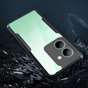 <span class=keywords><strong>Coque</strong></span> <span class=keywords><strong>de</strong></span> <span class=keywords><strong>téléphone</strong></span> pour <span class=keywords><strong>Vivo</strong></span> Y95 Y93 Y91 Y90 Y70 Y56 Y53S Y51A Y33S Y02T, TPU noir ultra-fin, protection anti-chute, cadre souple en acrylique - Product Image 3