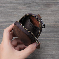 Nouvelle pochette à monnaie en cuir PU souple avec fermeture éclair, mini portefeuille, étui pour écouteurs, porte-clés, accessoire de charme, vente en gros