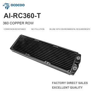 OCOCOO alimentatori industriali RC360T 360mm G1/4 '28mm di rame radiatore <span class=keywords><strong>dissipatore</strong></span> di calore di raffreddamento ad acqua con triplo ventole - Product Image 2