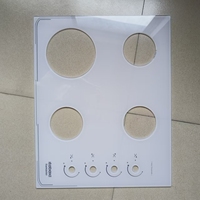 Verre trempé pour cuisinière à gaz, sérigraphié, coloré, 4 mm et 6 mm, pour plaque de cuisson