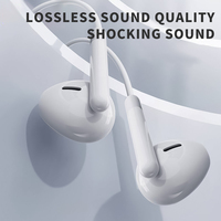 1.2m écouteur intra-auriculaire type-c filaire casque stéréo avec microphone contrôle du volume pour IOS Android Smartphones ordinateurs portables PC