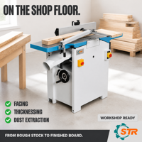 STR MP310A Dégauchisseuse et Débavureuse Combinées 2 en 1 pour le Travail du Bois