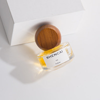 Flacon vaporisateur de parfum pour femme, cylindrique, transparent, vide, 15 ml, personnalisable, avec bouchon, pour création DIY