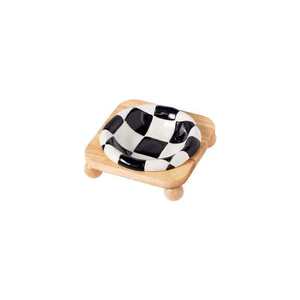 Soporte de madera para cuencos de mascotas, elevado, antideslizante, estable, para perros y gatos, soporte para platos de comida, diseño moderno, forma cuadrada - Product Image 5