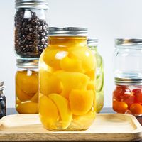 1000ml Bouteille en verre Mason vide de grande capacité Pot de confiture de cornichon transparent Conteneur de bouteille en verre à large bouche avec couvercle en aluminium à vis