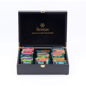 Boîte d'organisation à <span class=keywords><strong>thé</strong></span> en bois fantaisie personnalisable faite à la main, sélection de thés <span class=keywords><strong>Twinings</strong></span>, saison Jeddah KSA - Product Image 2