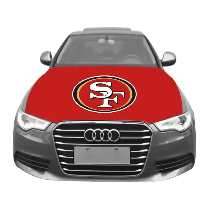 Ventes directes du fabricant San Francisco 49 NFL National Customized Automobile Engine Cover Flag