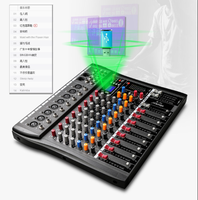 Console de mixage audio analogique professionnelle T-MG Series 6CH 8CH 12CH 16CH avec Bluetooth USB et alimentation fantôme 48V